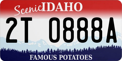 ID license plate 2T0888A