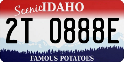 ID license plate 2T0888E
