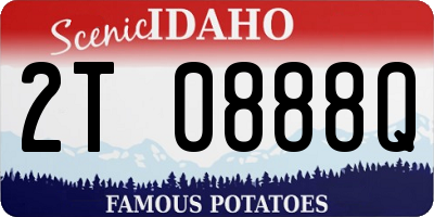 ID license plate 2T0888Q