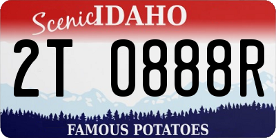 ID license plate 2T0888R