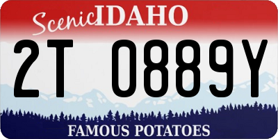 ID license plate 2T0889Y