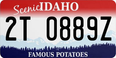 ID license plate 2T0889Z