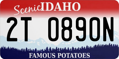 ID license plate 2T0890N