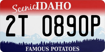 ID license plate 2T0890P