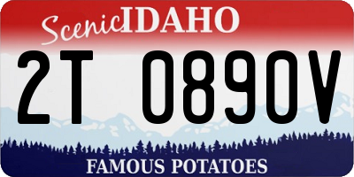 ID license plate 2T0890V