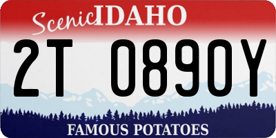 ID license plate 2T0890Y
