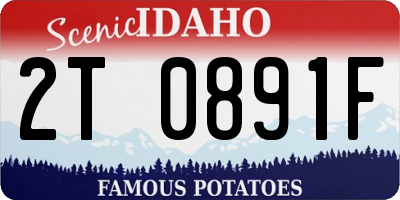 ID license plate 2T0891F