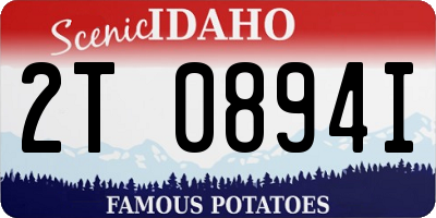 ID license plate 2T0894I