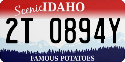 ID license plate 2T0894Y