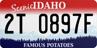 ID license plate 2T0897F