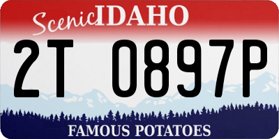 ID license plate 2T0897P