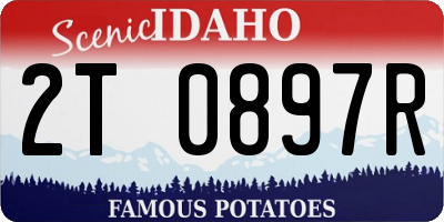 ID license plate 2T0897R