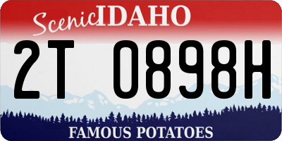 ID license plate 2T0898H