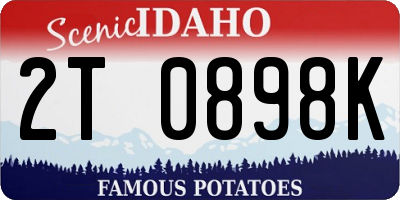 ID license plate 2T0898K