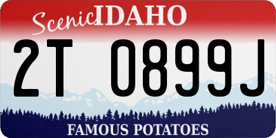ID license plate 2T0899J