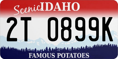 ID license plate 2T0899K