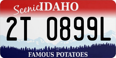 ID license plate 2T0899L