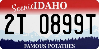 ID license plate 2T0899T