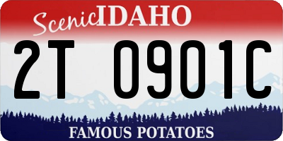 ID license plate 2T0901C