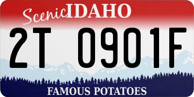 ID license plate 2T0901F