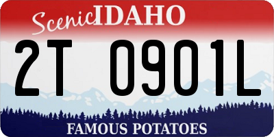 ID license plate 2T0901L