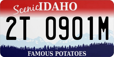 ID license plate 2T0901M