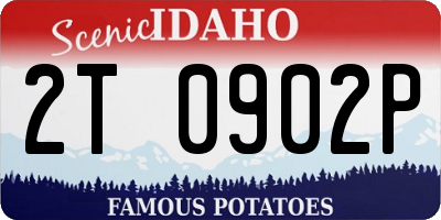 ID license plate 2T0902P
