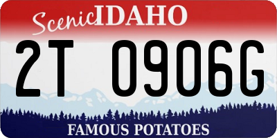 ID license plate 2T0906G