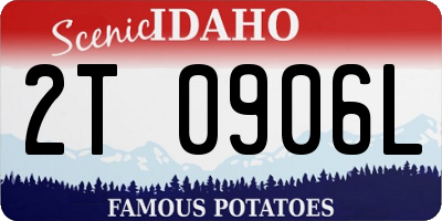 ID license plate 2T0906L