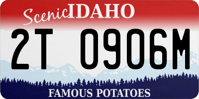 ID license plate 2T0906M