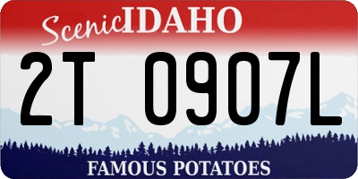 ID license plate 2T0907L