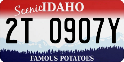 ID license plate 2T0907Y