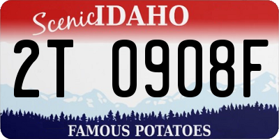 ID license plate 2T0908F
