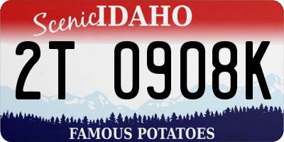 ID license plate 2T0908K