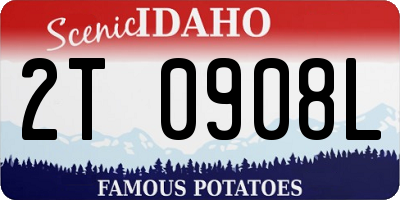 ID license plate 2T0908L