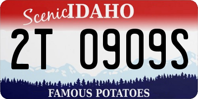 ID license plate 2T0909S