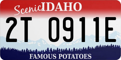 ID license plate 2T0911E