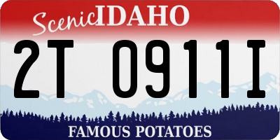 ID license plate 2T0911I
