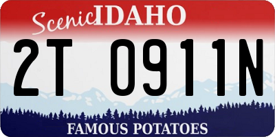 ID license plate 2T0911N
