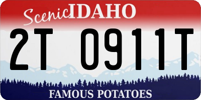 ID license plate 2T0911T