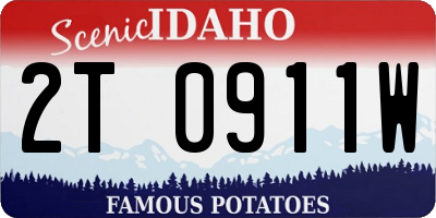 ID license plate 2T0911W