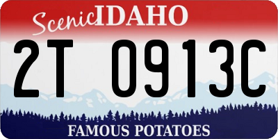 ID license plate 2T0913C