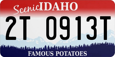 ID license plate 2T0913T