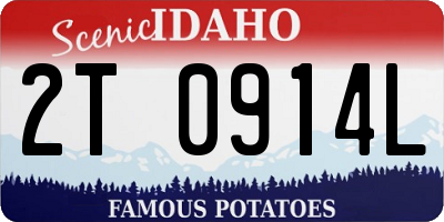 ID license plate 2T0914L