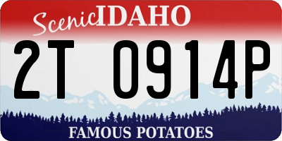 ID license plate 2T0914P
