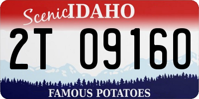 ID license plate 2T0916O