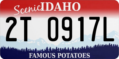 ID license plate 2T0917L