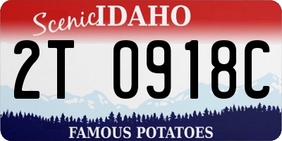 ID license plate 2T0918C