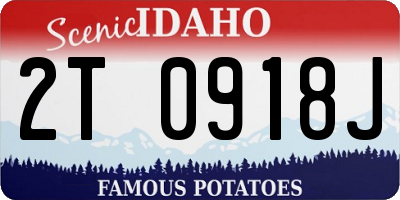ID license plate 2T0918J