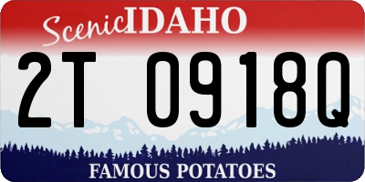 ID license plate 2T0918Q